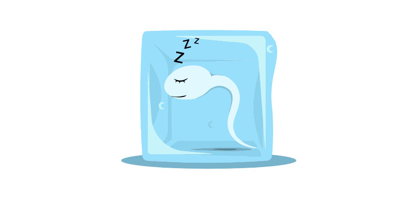 Frozen Sperm Vector Graphic