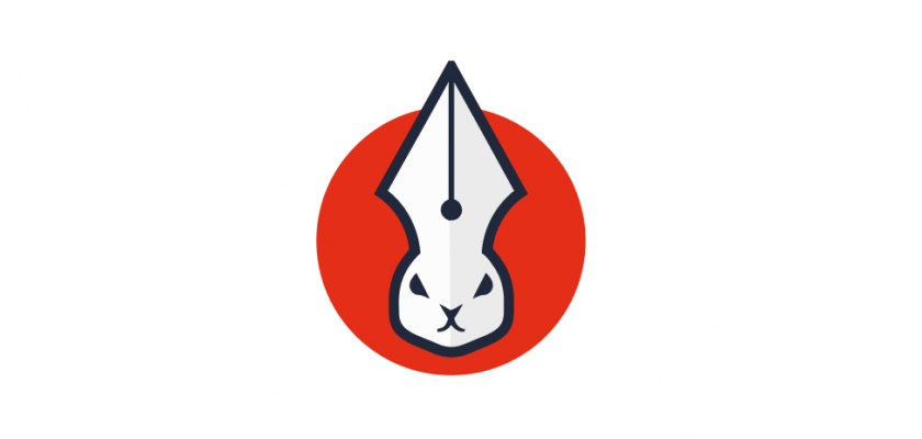 Rabbit Pen Head Logo SVG
